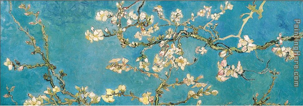 Almond Branches in Bloom, San Remy painting - Vincent van Gogh Almond Branches in Bloom, San Remy art painting